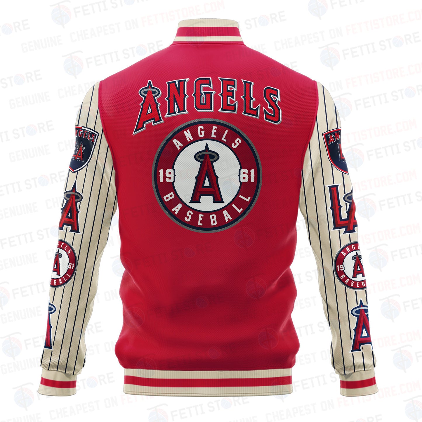 Los Angeles Angels - Major League Baseball AOP Varsity Jacket V6 - All-Over-Printed Jacket