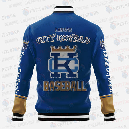 Kansas City Royals - Major League Baseball AOP Varsity Jacket V5 - All-Over-Printed Jacket