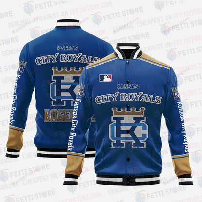 Kansas City Royals - Major League Baseball AOP Varsity Jacket V5 - All-Over-Printed Jacket