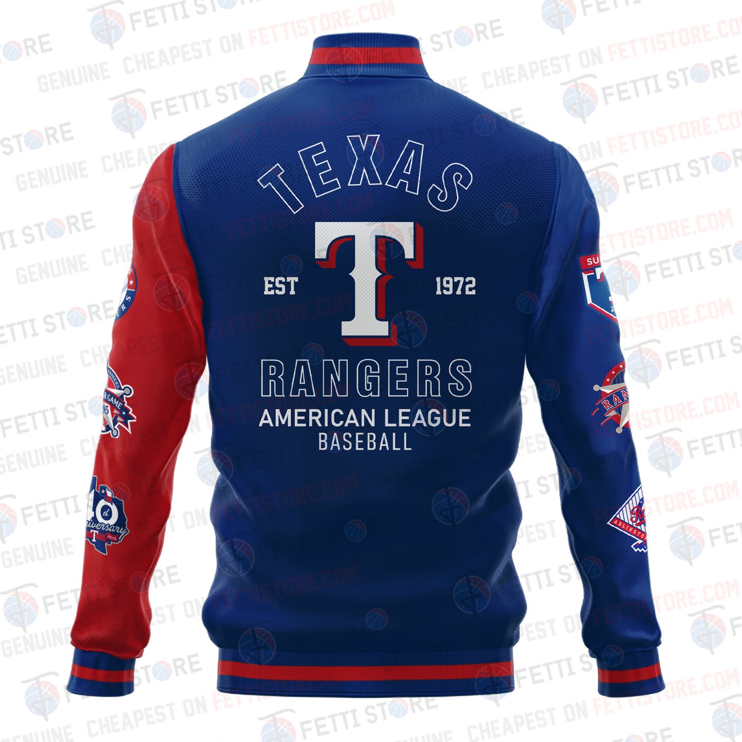Texas Rangers American League Baseball Varsity Jacket SH1 - All-Over-Printed Jacket