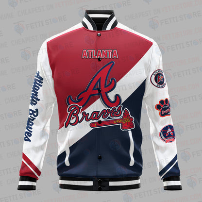 Atlanta Braves Major League Baseball AOP Varsity Jacket SH1 V2 - All-Over-Printed Jacket