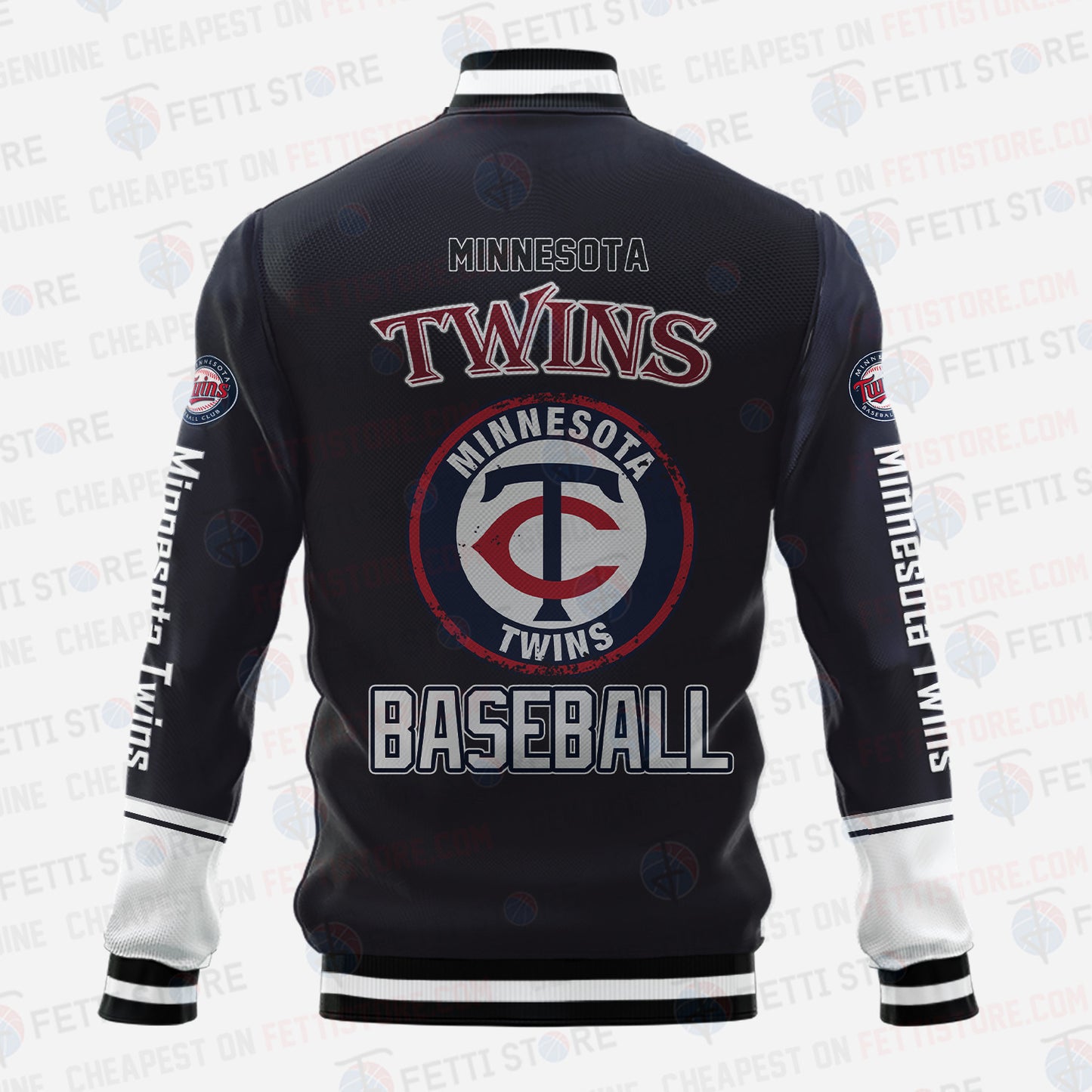 Minnesota Twins - Major League Baseball AOP Varsity Jacket V5 - All-Over-Printed Jacket