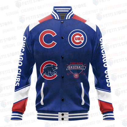 Chicago Cubs American League Baseball Varsity Jacket SH1 V2 - All-Over-Printed Jacket