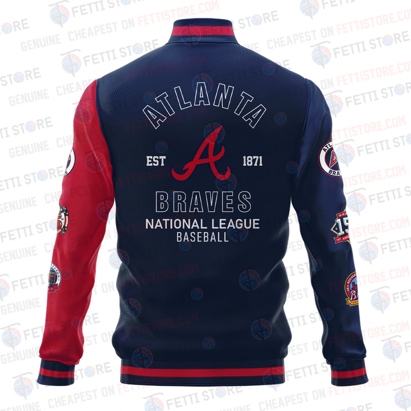 Atlanta Braves American League Baseball Varsity Jacket SH1 - All-Over-Printed Jacket