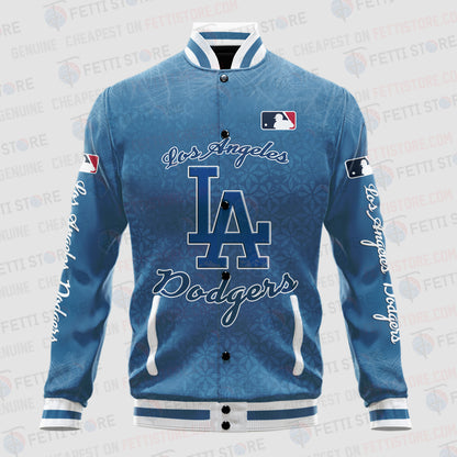 Los Angeles Dodgers - Major League Baseball AOP Varsity Jacket V8 - All-Over-Printed Jacket