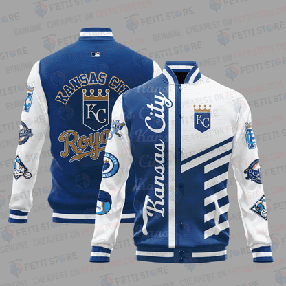 Kansas City Royals American League Baseball Varsity Jacket SH1 V1 - All-Over-Printed Jacket
