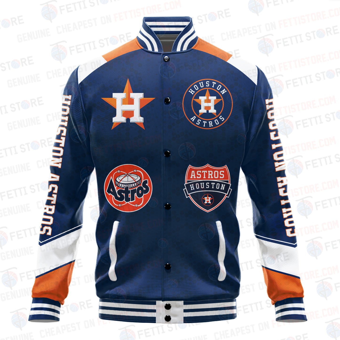 Houston Astros American League Baseball Varsity Jacket SH1 V2 - All-Over-Printed Jacket