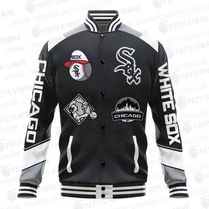 Chicago White Sox American League Baseball Varsity Jacket SH1 V2 - All-Over-Printed Jacket