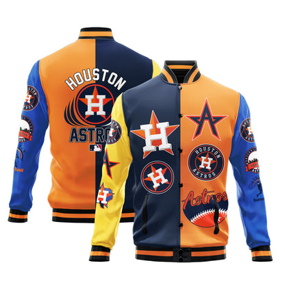 Houston Astros Major League Baseball Varsity Jacket STM V3 - All-Over-Printed Jacket