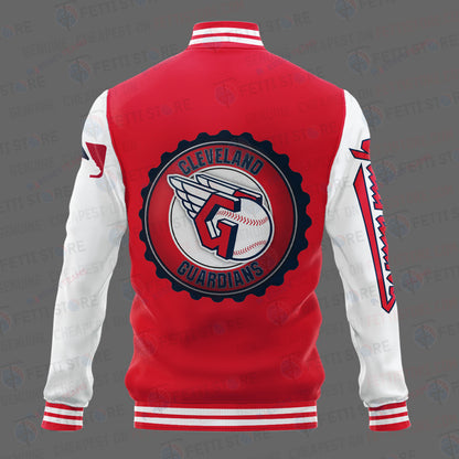 Cleveland Guardians Major League Baseball AOP Varsity Jacket STM - All-Over-Printed Jacket