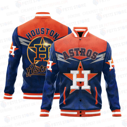 Houston Astros - Major League Baseball AOP Varsity Jacket V7 - All-Over-Printed Jacket