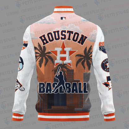 Houston Astros Major League Baseball AOP Varsity Jacket STM - All-Over-Printed Jacket
