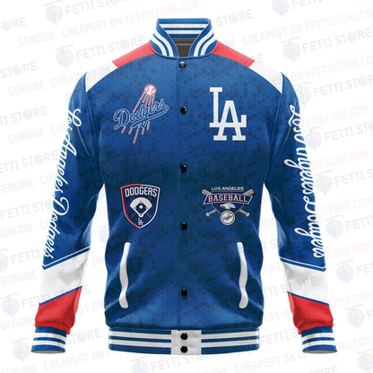 Los Angeles Dodgers American League Baseball Varsity Jacket SH1 V2 - All-Over-Printed Jacket