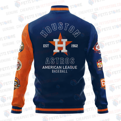 Houston Astros American League Baseball Varsity Jacket SH1 - All-Over-Printed Jacket
