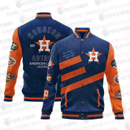 Houston Astros American League Baseball Varsity Jacket SH1 - All-Over-Printed Jacket