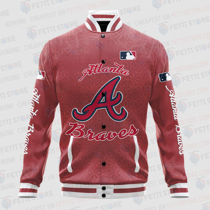 Atlanta Braves - Major League Baseball AOP Varsity Jacket V8 - All-Over-Printed Jacket