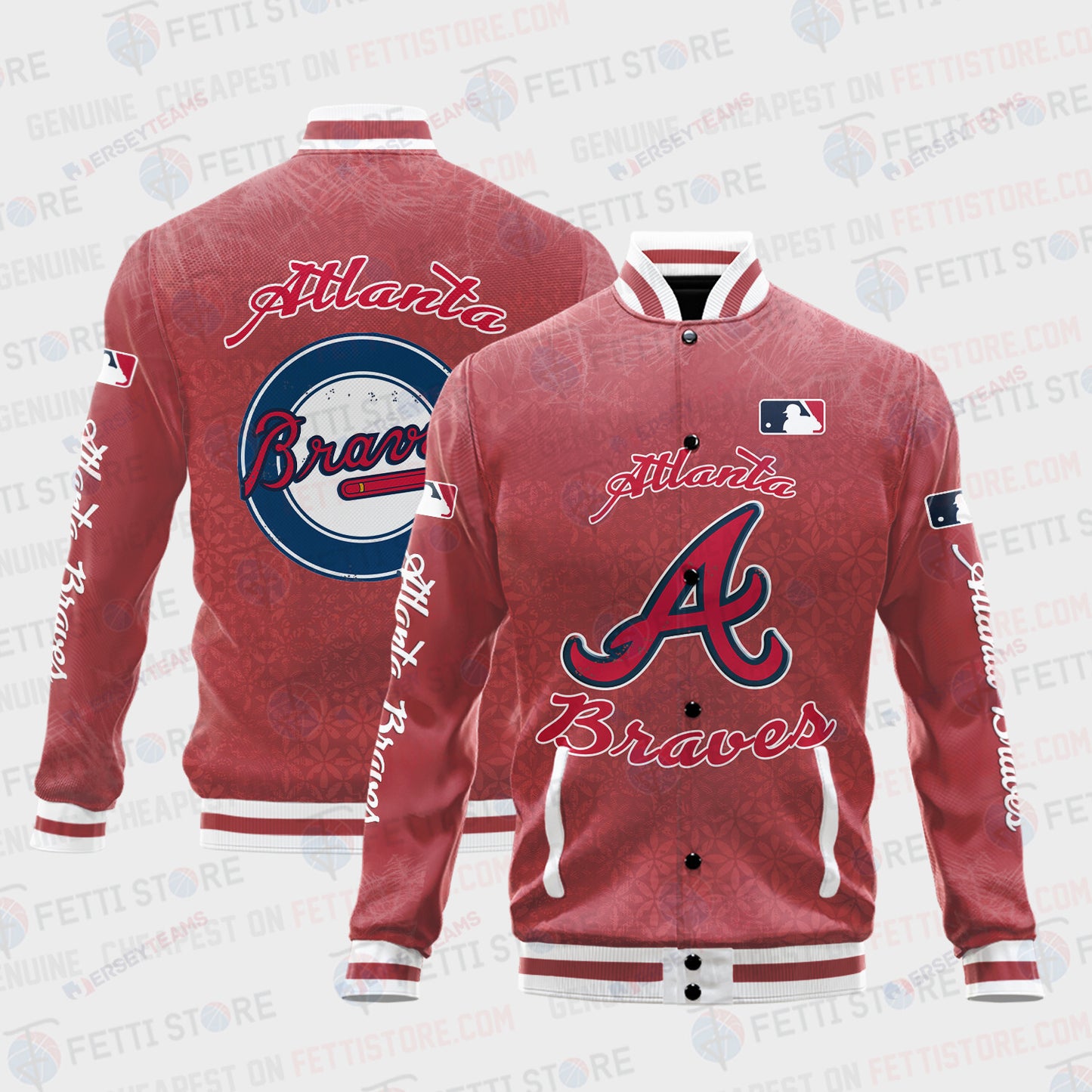 Atlanta Braves - Major League Baseball AOP Varsity Jacket V8 - All-Over-Printed Jacket