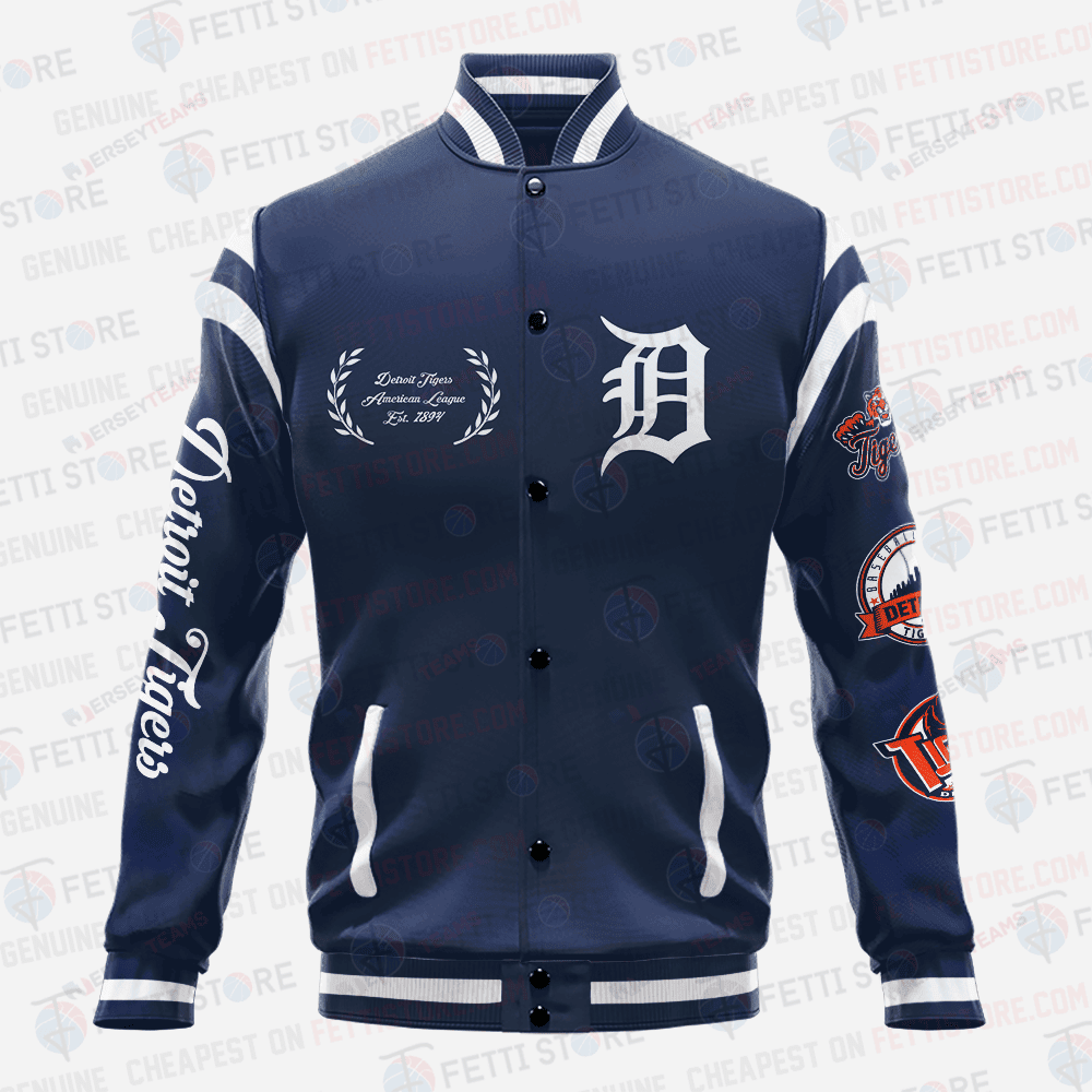 Detroit Tigers Major League Baseball AOP Varsity Jacket SH1 V1 - All-Over-Printed Jacket