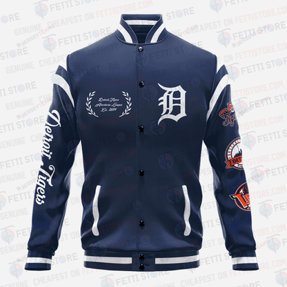 Detroit Tigers Major League Baseball AOP Varsity Jacket SH1 V1 - All-Over-Printed Jacket