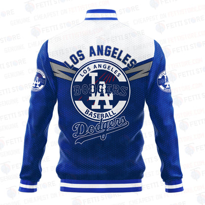 Los Angeles Dodgers - Major League Baseball AOP Varsity Jacket V7 - All-Over-Printed Jacket