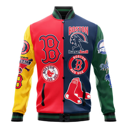 Boston Red Sox Major League Baseball Varsity Jacket STM V3 - All-Over-Printed Jacket