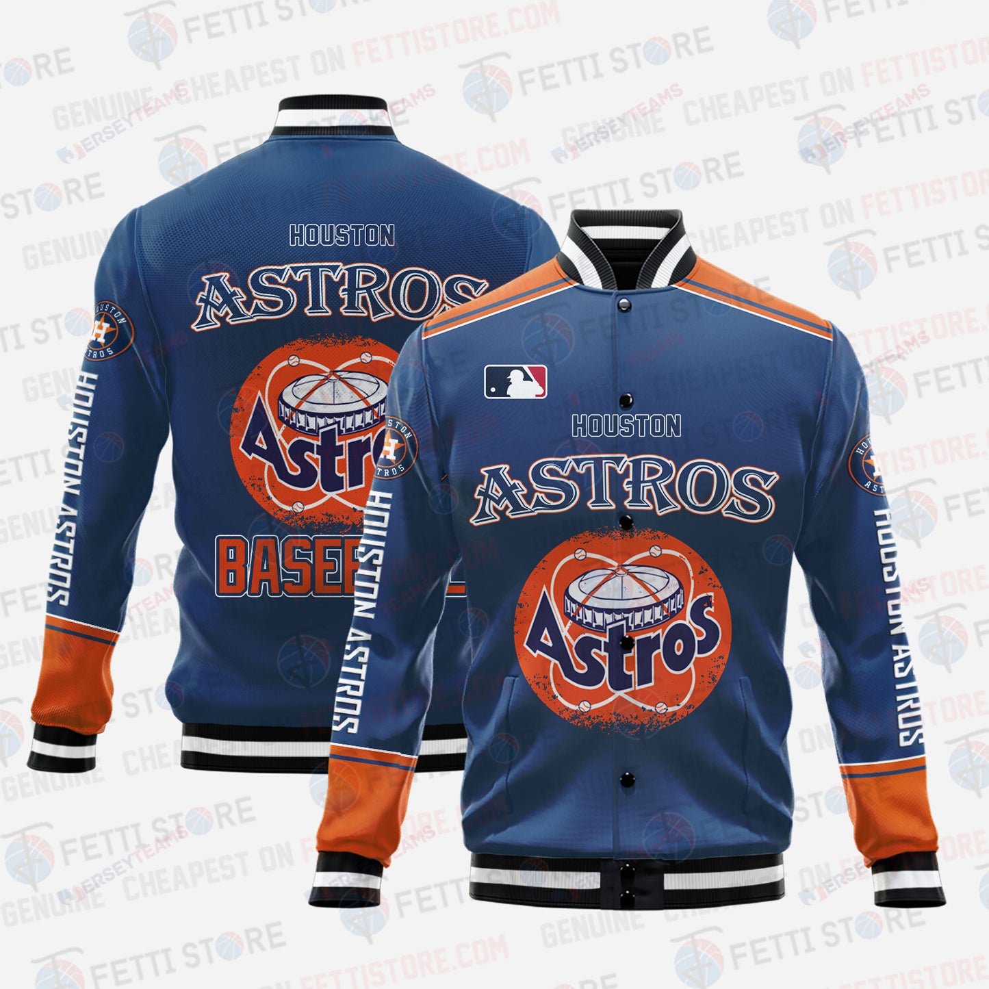 Houston Astros - Major League Baseball AOP Varsity Jacket V5 - All-Over-Printed Jacket