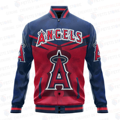 Los Angeles Angels - Major League Baseball AOP Varsity Jacket V7 - All-Over-Printed Jacket