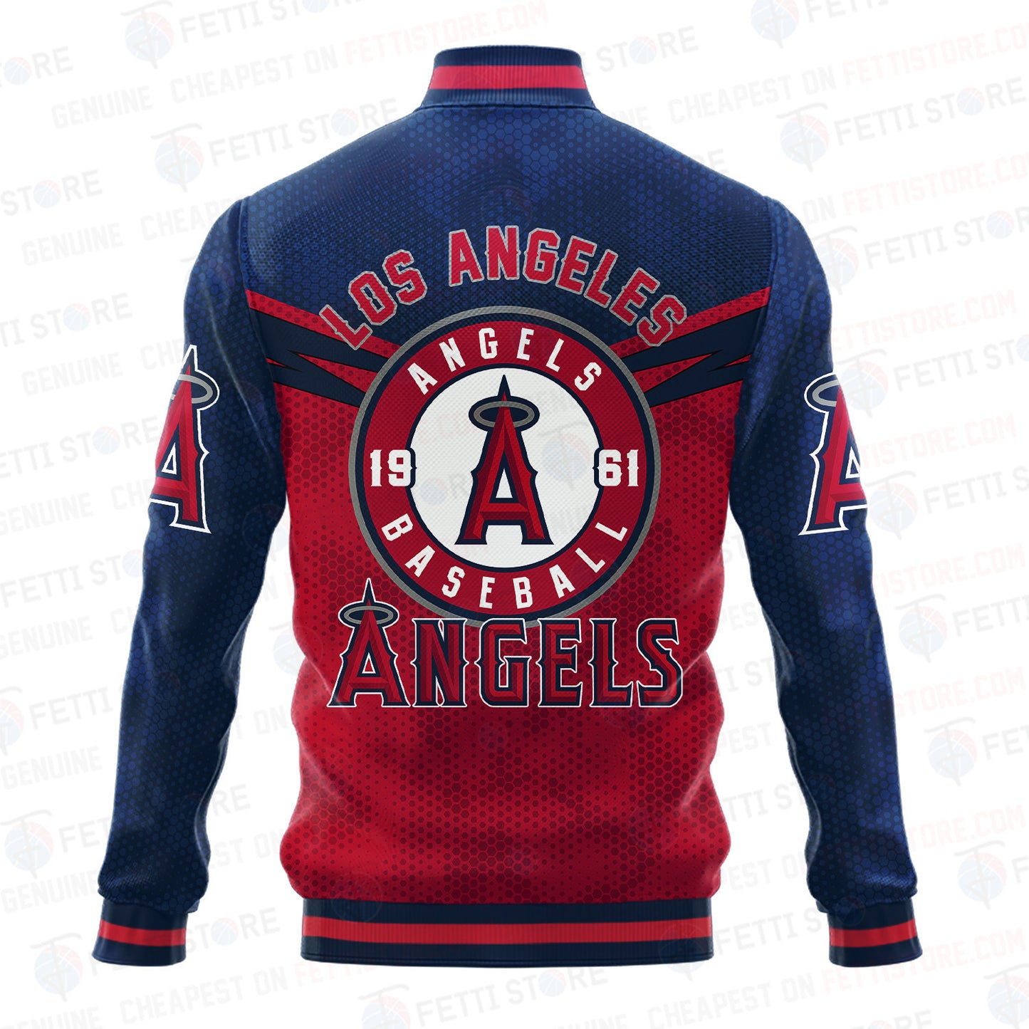 Los Angeles Angels - Major League Baseball AOP Varsity Jacket V7 - All-Over-Printed Jacket