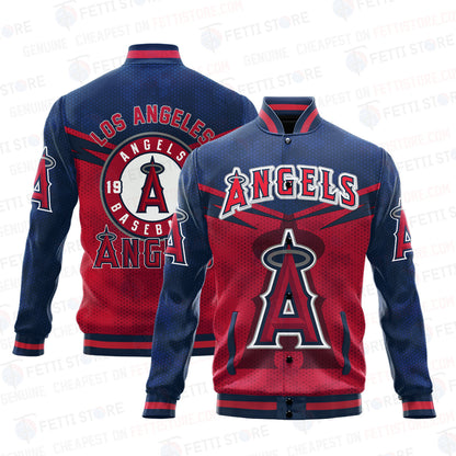 Los Angeles Angels - Major League Baseball AOP Varsity Jacket V7 - All-Over-Printed Jacket