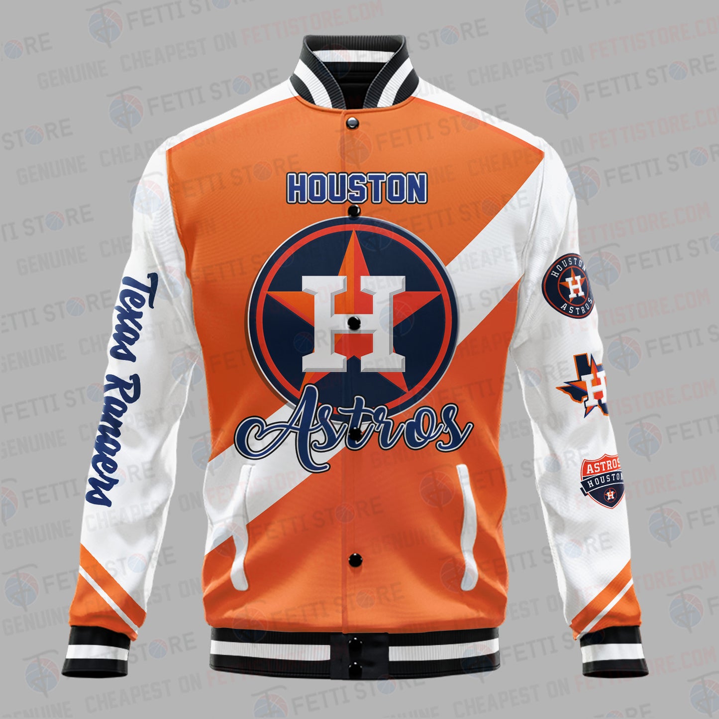 Houston Astros League Baseball AOP Varsity Jacket SH1 V2 - All-Over-Printed Jacket