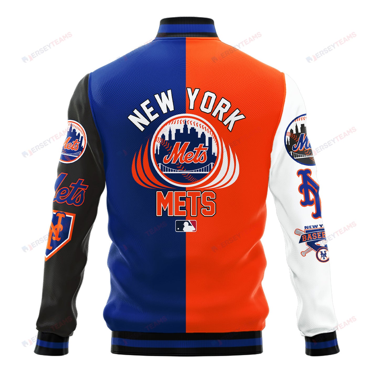 New York Mets Major League Baseball Varsity Jacket STM V3 - All-Over-Printed Jacket