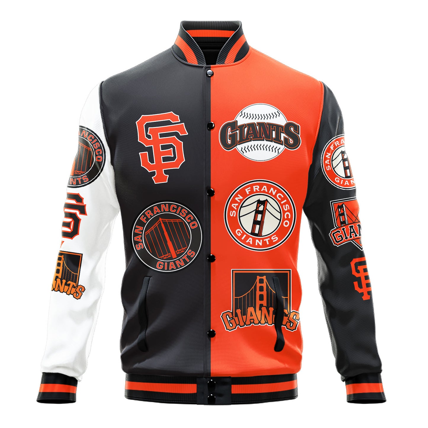 San Francisco Giants Major League Baseball Varsity Jacket STM V3 - All-Over-Printed Jacket