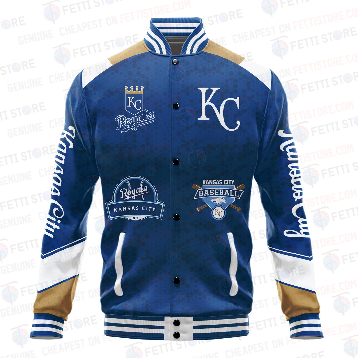 Kansas City Royals American League Baseball Varsity Jacket SH1 V2 - All-Over-Printed Jacket