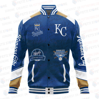 Kansas City Royals American League Baseball Varsity Jacket SH1 V2 - All-Over-Printed Jacket
