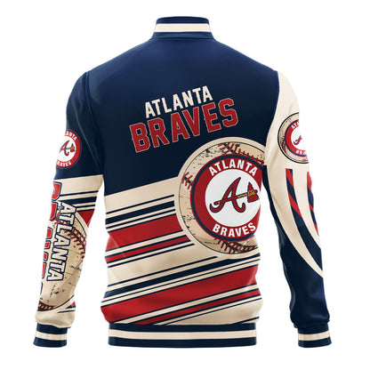 Atlanta Braves - Major League Baseball AOP Varsity Jacket V9 - All-Over-Printed Jacket