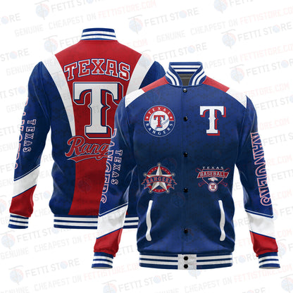 Texas Rangers American League Baseball Varsity Jacket SH1 V2 - All-Over-Printed Jacket