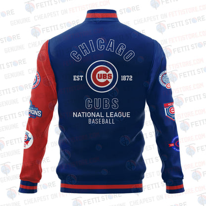 Chicago Cubs American League Baseball Varsity Jacket SH1 - All-Over-Printed Jacket