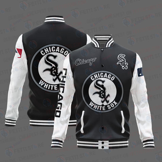 Chicago White Sox Major League Baseball AOP Varsity Jacket STM - All-Over-Printed Jacket