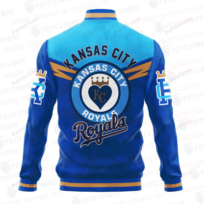 Kansas City Royals - Major League Baseball AOP Varsity Jacket V7 - All-Over-Printed Jacket