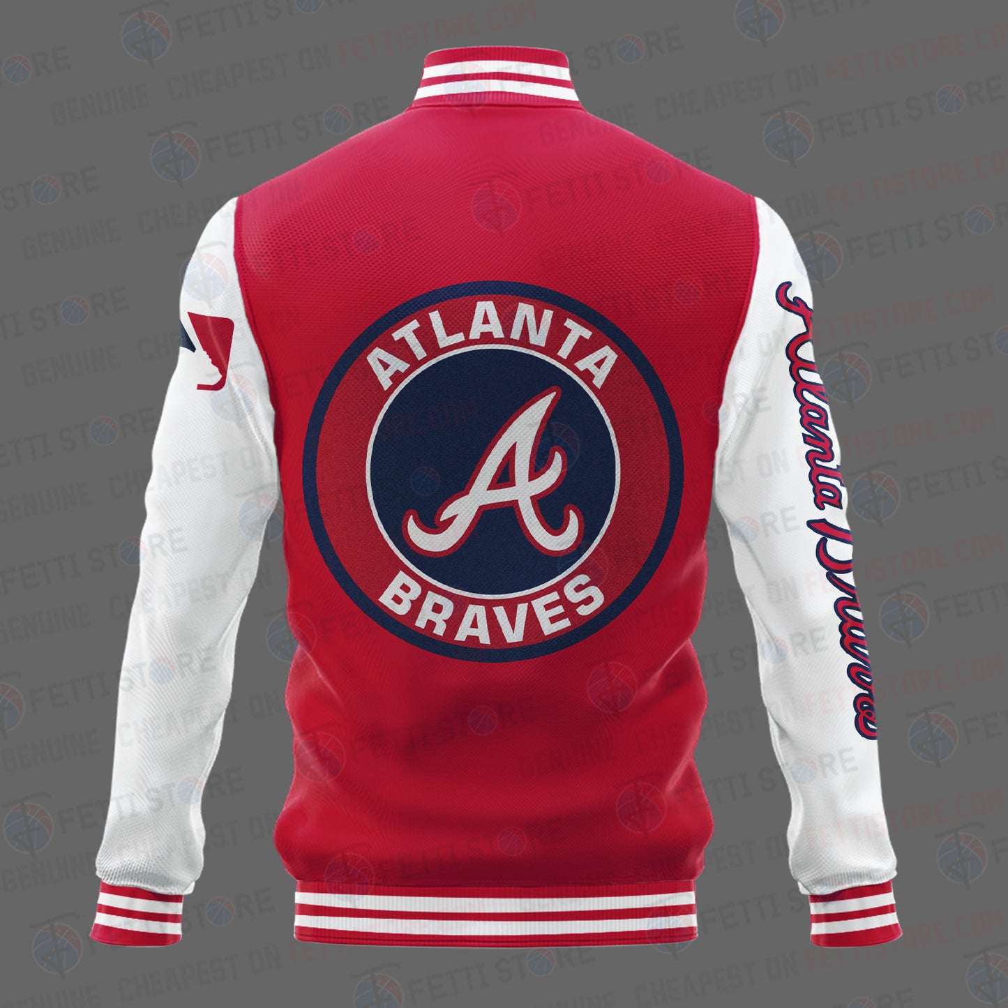 Atlanta Braves Major League Baseball AOP Varsity Jacket STM - All-Over-Printed Jacket