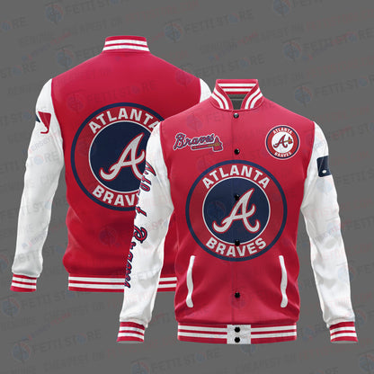 Atlanta Braves Major League Baseball AOP Varsity Jacket STM - All-Over-Printed Jacket
