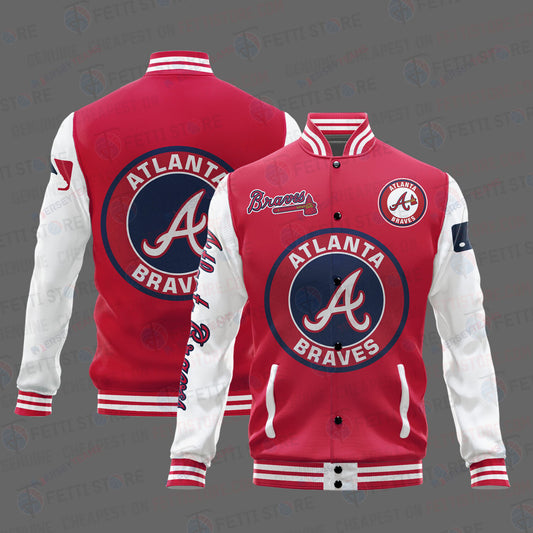 Atlanta Braves Major League Baseball AOP Varsity Jacket STM - All-Over-Printed Jacket