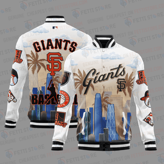 San Francisco Giants Major League Baseball AOP Varsity Jacket STM - All-Over-Printed Jacket