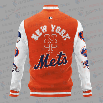 New York Mets American League Baseball Varsity Jacket SH1 V1 - All-Over-Printed Jacket