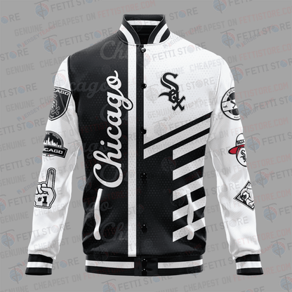 Chicago White Sox American League Baseball Varsity Jacket SH1 V1 - All-Over-Printed Jacket