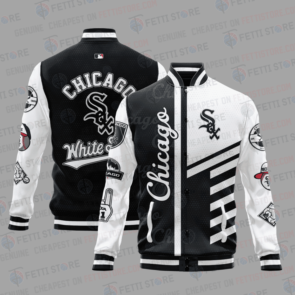 Chicago White Sox American League Baseball Varsity Jacket SH1 V1 - All-Over-Printed Jacket