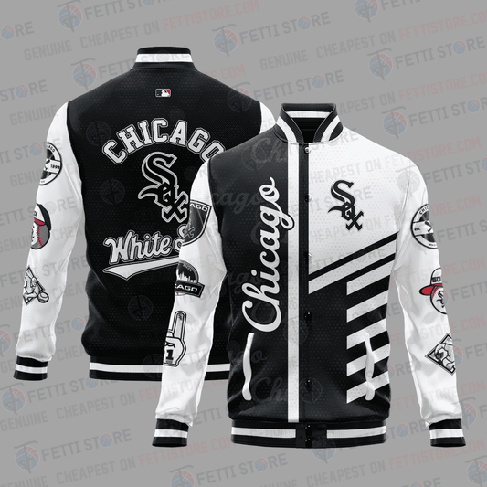 Chicago White Sox American League Baseball Varsity Jacket SH1 V1 - All-Over-Printed Jacket