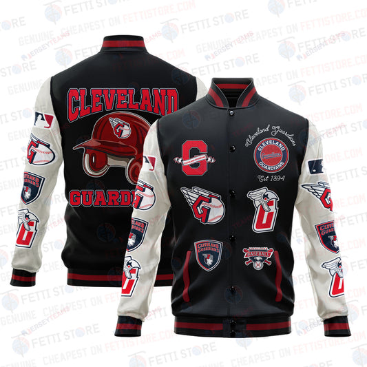 Cleveland Guardians - Major League Baseball AOP Varsity Jacket V2 - All-Over-Printed Jacket