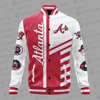 Atlanta Braves American League Baseball Varsity Jacket SH1 V1 - All-Over-Printed Jacket