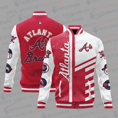Atlanta Braves American League Baseball Varsity Jacket SH1 V1 - All-Over-Printed Jacket